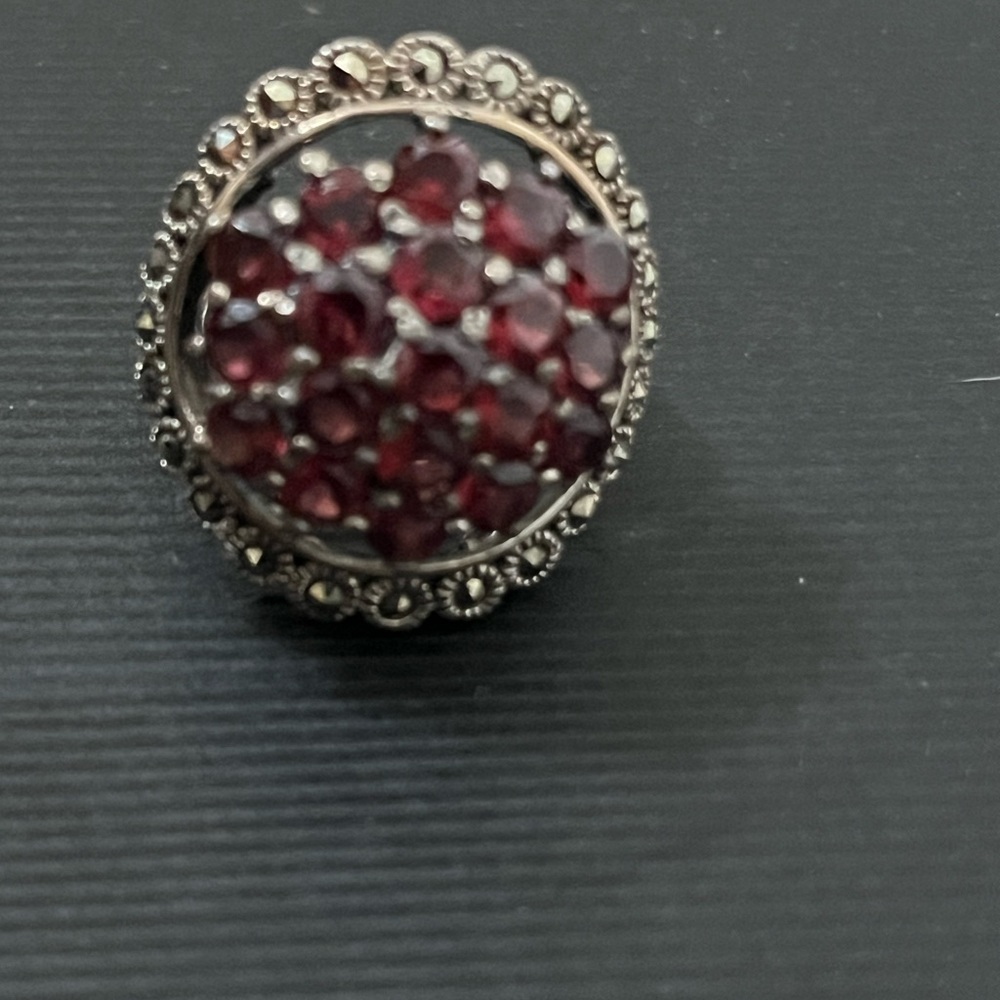 Ruby Red Gemstone Ring - image 4